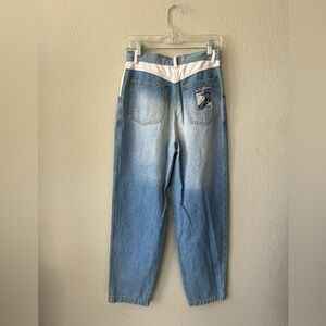 Vintage 90's Together High Waisted Tapered Leg Jeans With Patch Women's Size 26
